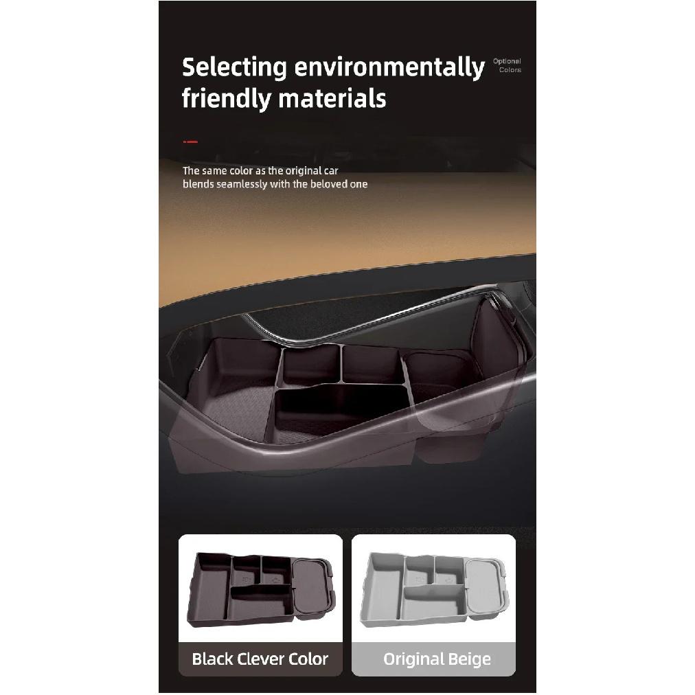 For Denza D9 Silicone Storage Box Center Console under Layer Modification Special Car Interior Accessories Organizer