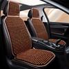 Summer Wooden Bead Car Seat Cushion - Breathable & Comfortable with Premium Wood Beads, Reinforced Stitching, Universal Fit