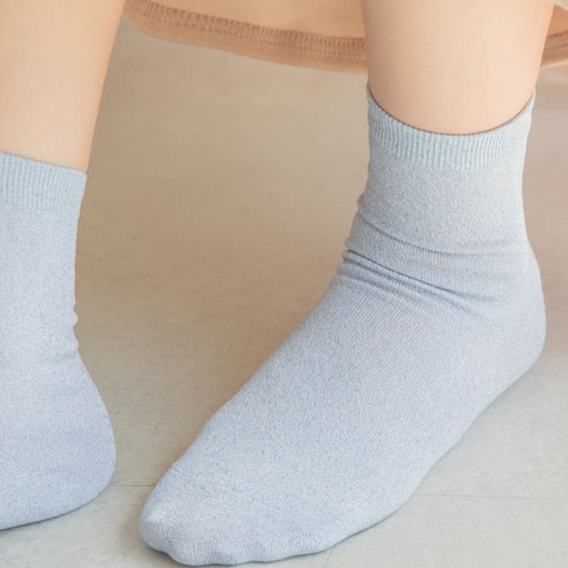 SNOOZY Glitter Sparkly Socks - Blue