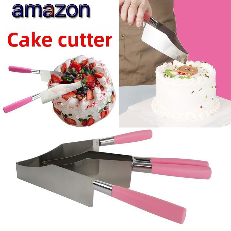 Cake Cutter Slicer Stainless Steel Pie Cutter Equal Portion Marker Round Bread Divider Pastry Cheese Pizza Cutting Press Tool
