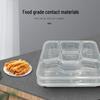 JME Box King Disposable 5-Compartment Meal Box with Flat Lid