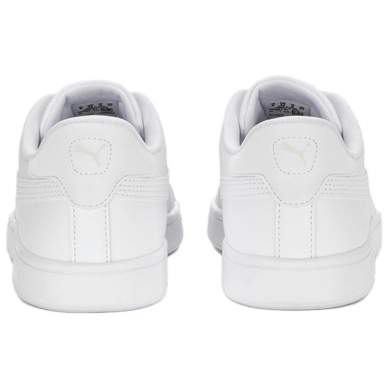 PUMA Smash 3.0 Unisex Leather Low Top Skate Shoes White 390987-01