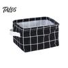 Cosmetic Storage Box Cotton And Linen Bin with Handles, Foldable Waterproof Desktop Space Saving Organizer Organizer, Basket for Makeup Book Baby Toys