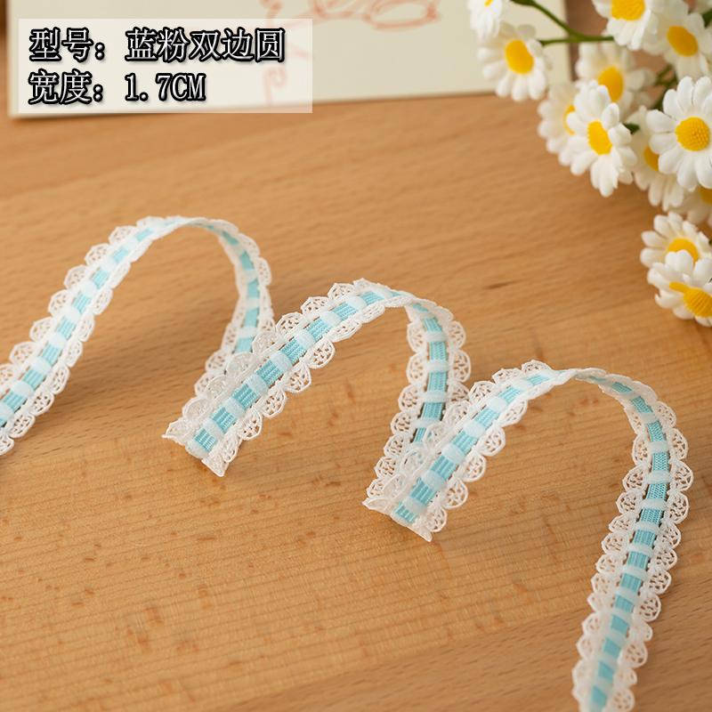 

2meters Blue Lace Ribbons Trimming For Decorative Apparel Sewing Supplies Party Dress Diy Handmade Material Needlework Fabric 2 Meters