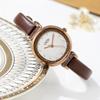 Gadi Vintage Ladies Quartz Watch With Leather Strap And Water Resistance For Fashion Enthusiasts