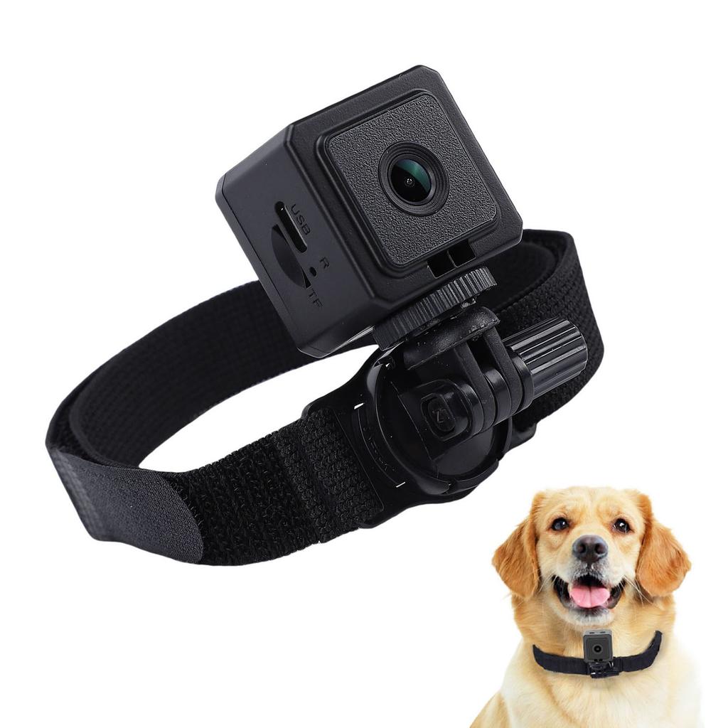 Pet Collar Camera 1080P HD 120 Deg Wide Angle Magnetic Body Worn Camera Camcorder for Cat Dog Cycling Sports