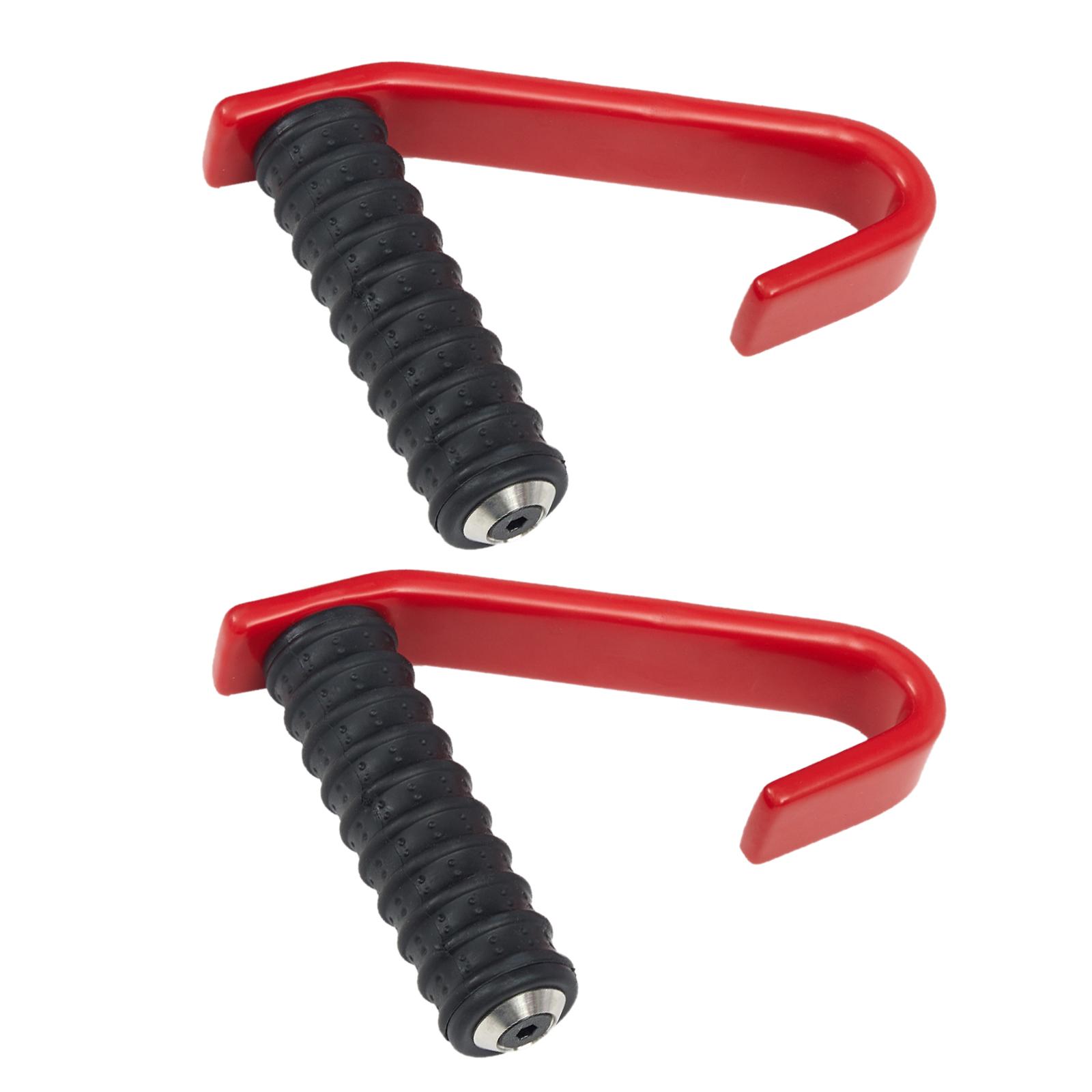 

Heavy Duty Workout Hook Handle Grip Triceps Strength Pulls Up Hand Grip Universal Training Pull Bar Gyms Grip Handle красный