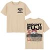 Japanese Style Mount Fuji Cherry Blossoms Print T Shirts Unisex Women Clothing Short Sleeve 100 Cotton Casual Short Sleeve TShirt