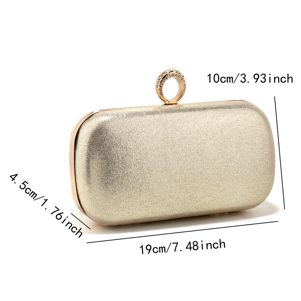 Finger Ring Women Evening Bags Party Wedding Glitter Handbags  Arrival Purse Diamonds Box Holder