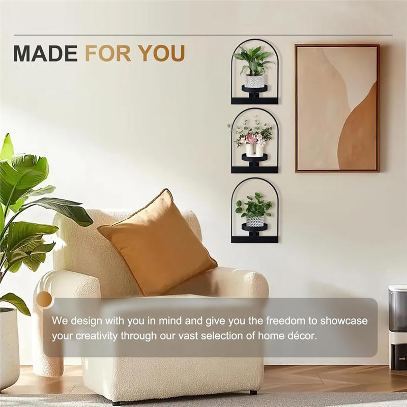 Good-2Pcs Window Plant Shelves Wall Hanging Planter Outdoor Plant Rack Wall Planter For Indoor Plants