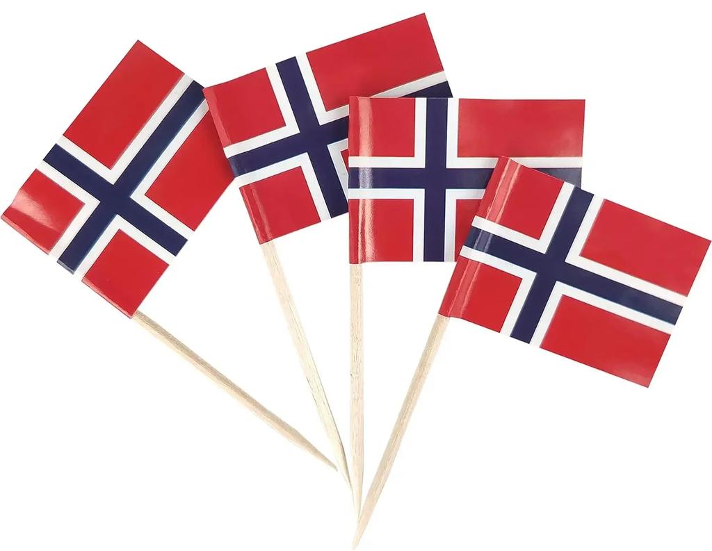 Thailand Toothpick Flags Picks, 100 Pcs Small Tiny Croatia Cupcake Toppers Stick Flags Double-sided for World Cup, National Day