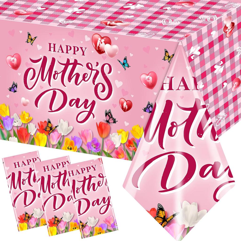 3pcs Fairy Party Tablecloth Decorations Fairy Birthday Party Supplies Table Cover Floral Flower Fairies Enchanted Wonderland Forest Garden Disposable