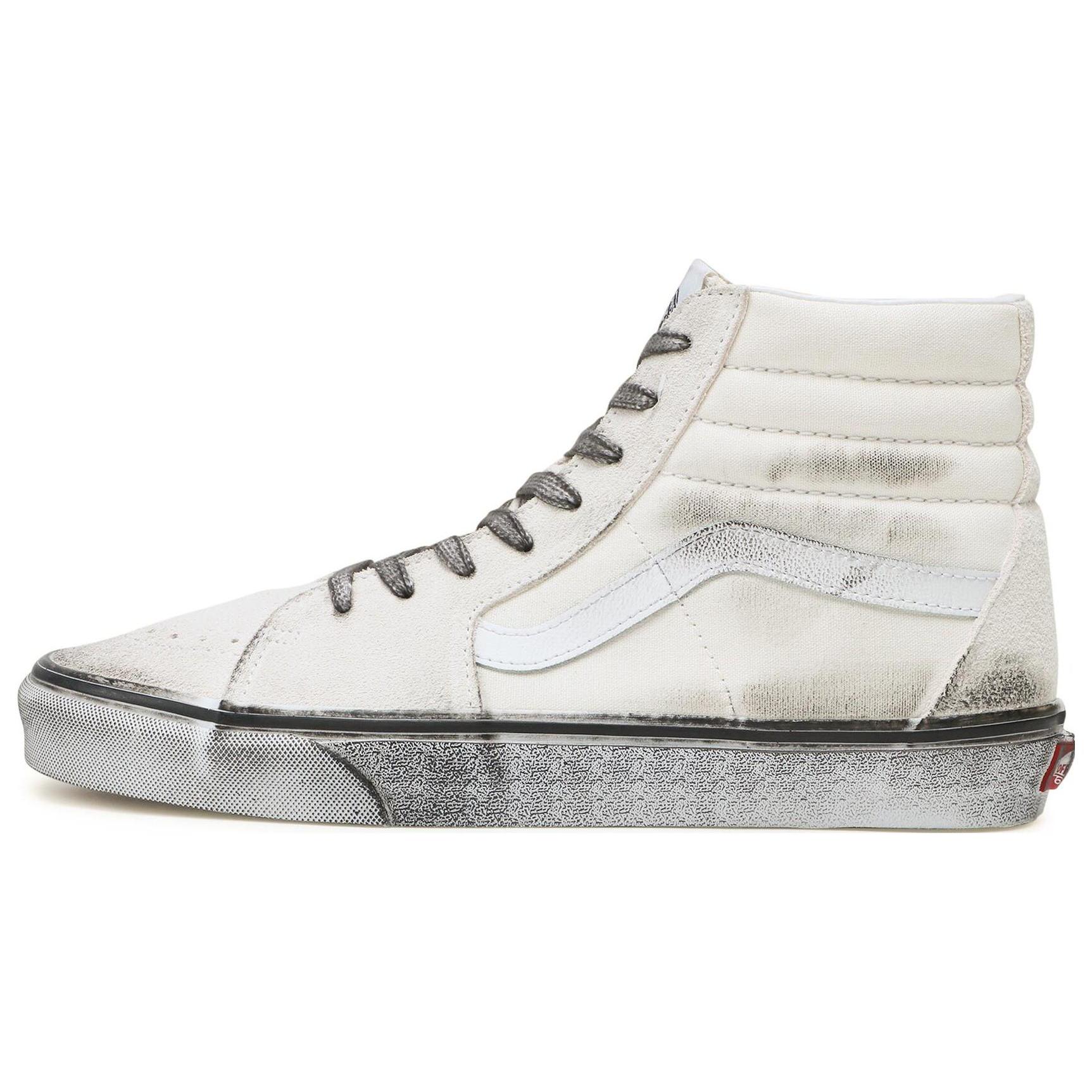 

New Vans SK8 HI Stressed White Grey VN0007NSWWW1 41