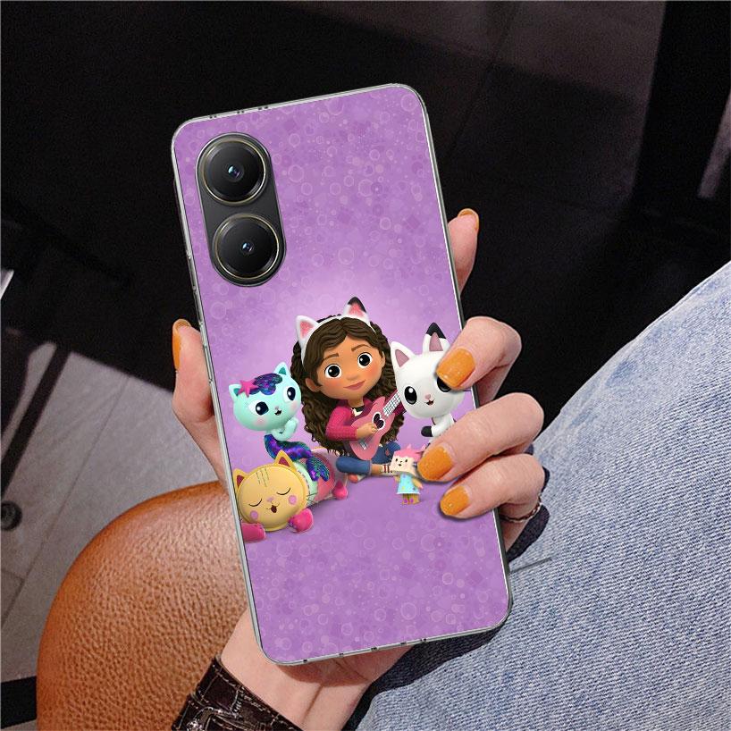 Cartoon Gabbys Dollhouse Phone Case For Xiaomi Poco X7 X6 X5 Pro F7 Ultra Redmi 15C 15 13C 13 12C 12 10 10A 10C 9 9A 9C 9T Cover