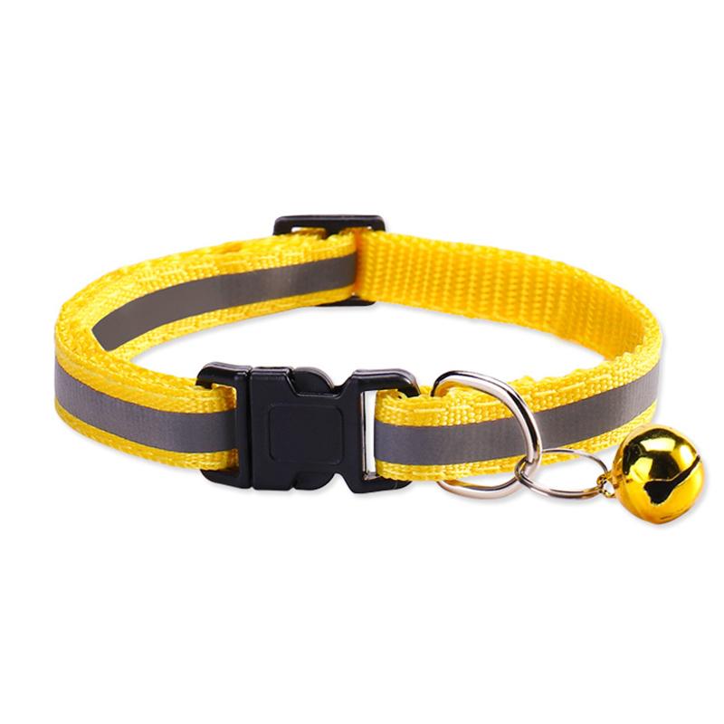 Cat Collar Kitten Reflective Collar Bell Dog Kitten Chihuahua Adjustable Small Dog Collar Pet Product