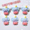 10 Pcs New Cartoon Animal Elephant, Rabbits, Kittens Series Resin Scrapbook Diy Jewelry Party Gift Hairpin Accessories A87