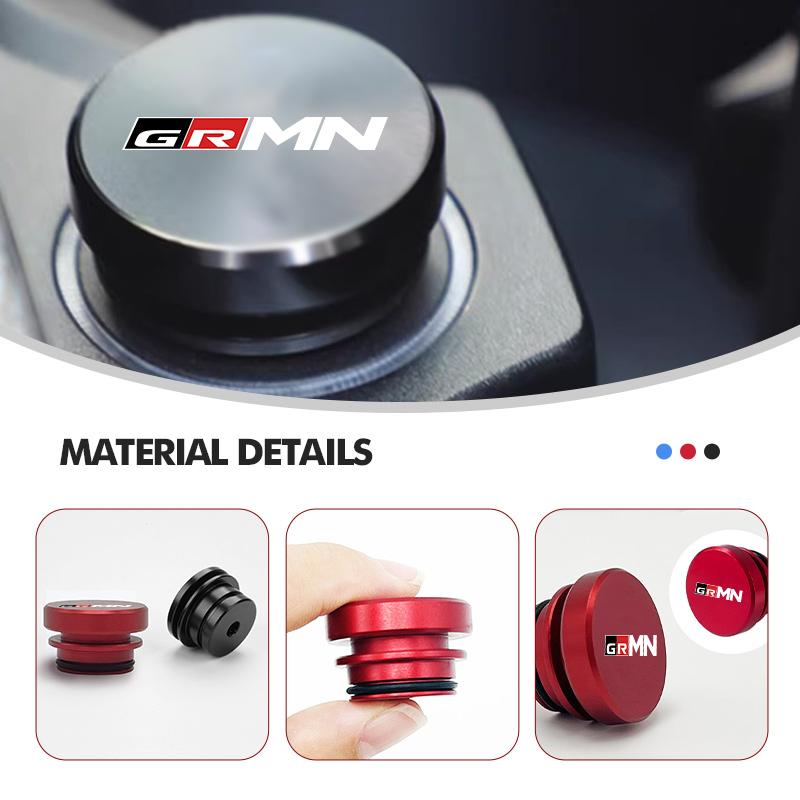 Car Logo Cigarette Lighter Dustproof Cap Protective Cover Auto Accessories For Toyota GR MN Camry Prius Auris Crown Yaris
