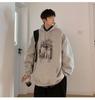 Men's Trendy Ins-Style Loose Hooded Sweatshirt, Letter Print, Versatile Jacket for Spring/Autumn 2024 Arrival.