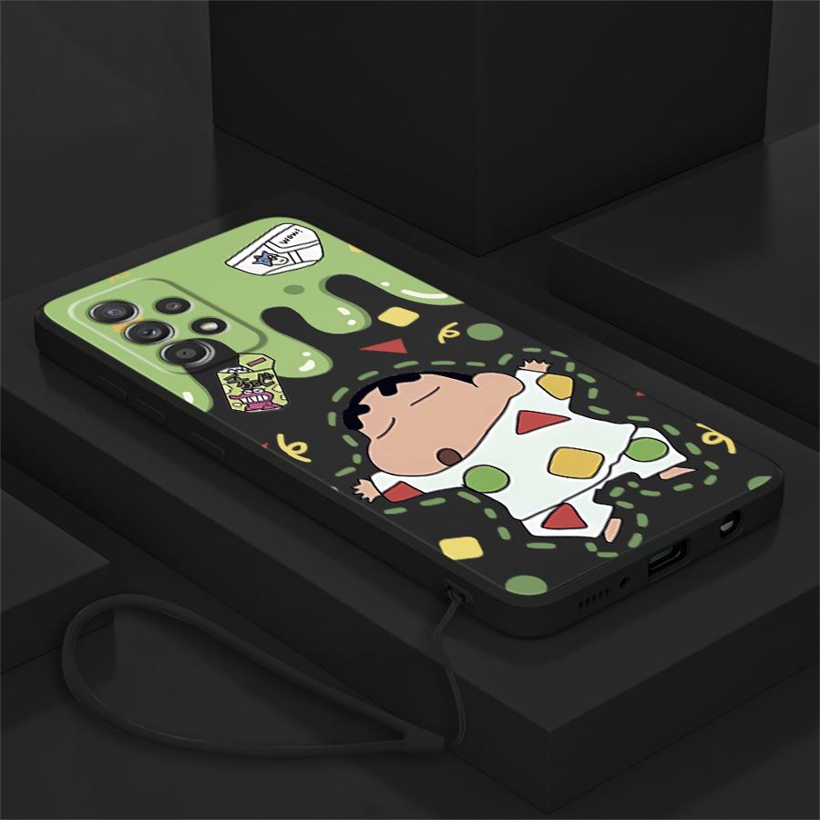 Case for Samsung Galaxy A04 A20s A03 A53 A71 A73 A06 A50 A56 A05 A02s A30s Phone Cover Cartoon Crayon Shin-chan