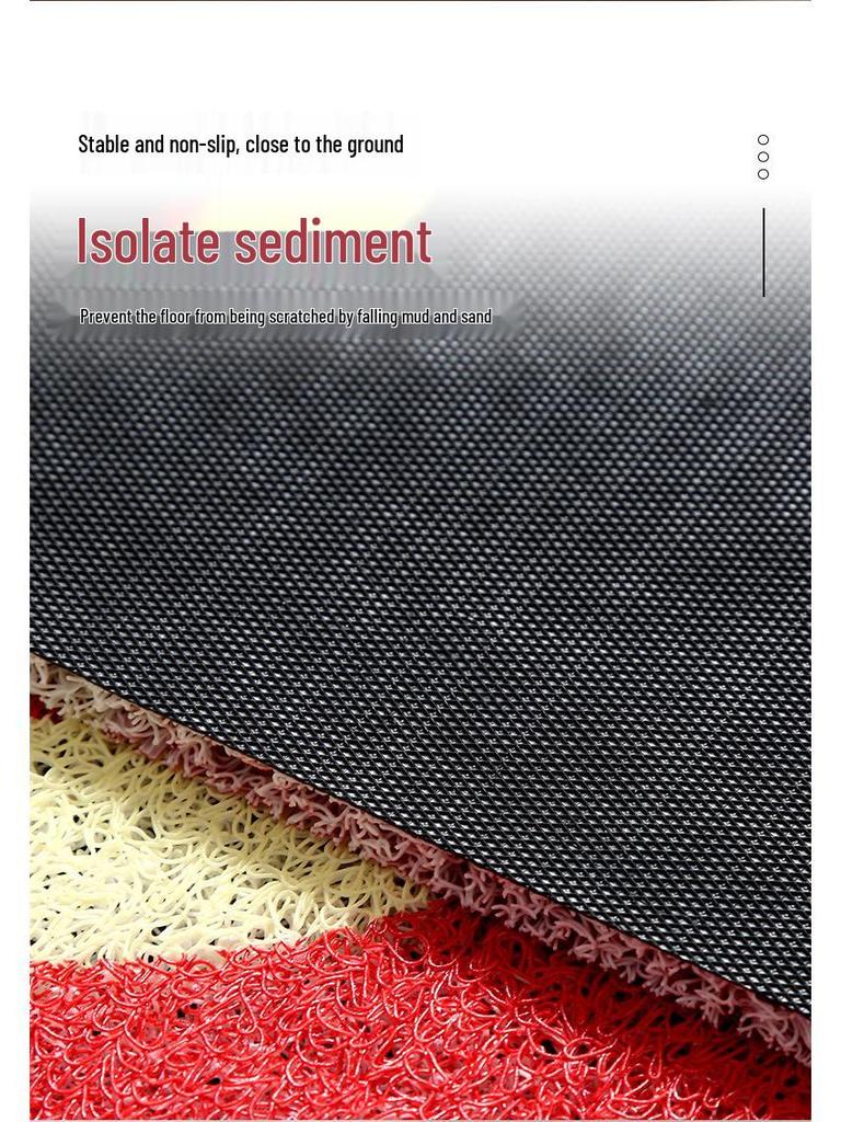 Cross-Border Non-Slip Wear-Resistant Entrance Mat - Cuttable and Dirt-Resistant Door Mat for Home 