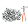 100pcs 20g 0.71oz Clip On Hook Wheel Balance Blocks P Style Tire Weight Balancing Assortment(With Wheel Balance Pliers )