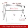 miflame Extendable Double-Pole Floor Clothes Drying Rack