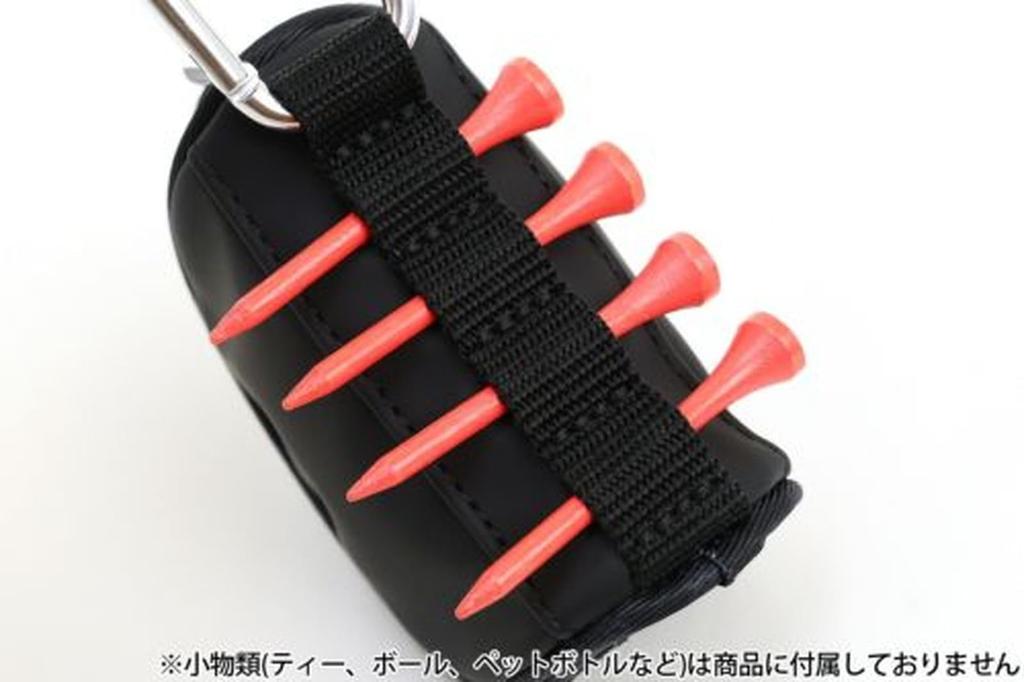 New Balance Golf Ball Holder [Leopard Print Double Check] (Holds 2 Balls) / 012-5184511 010_Black FR