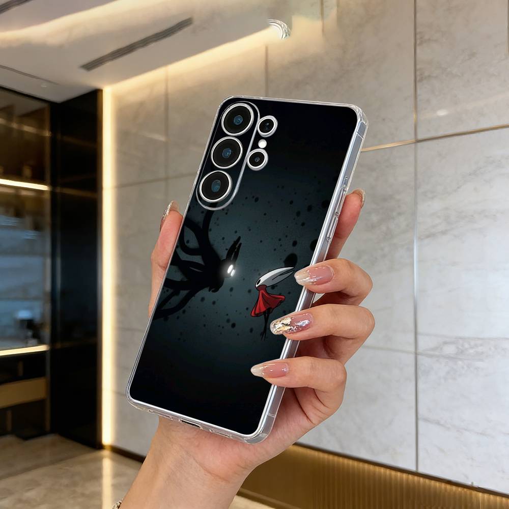 H-Hollow- K-Knight -S-Silksong Clear Phone Case for Samsung S25, S24, S21, S22, S23, S30, Ultra, S20, Plus, FE, Lite