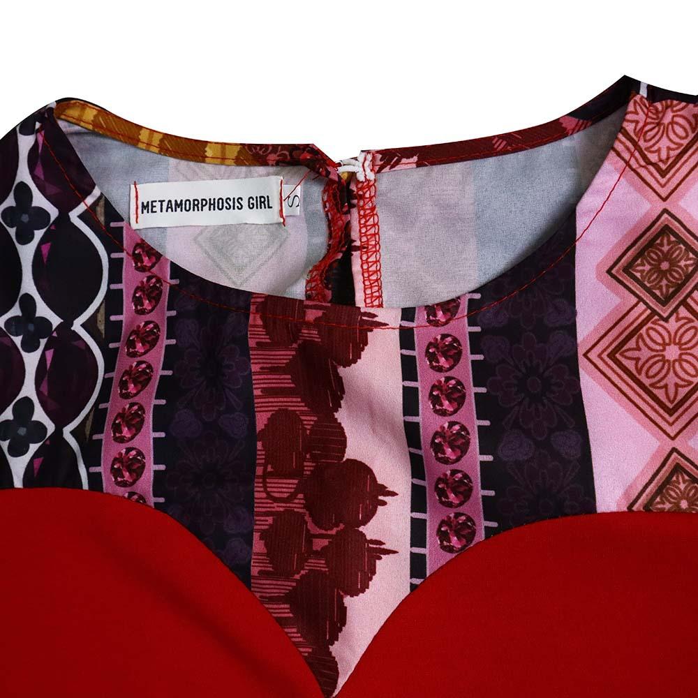 Large Size Women Summer Fashion Printed Patchwork Dress Ladies Elegant One Piece Slit Sheath Dress