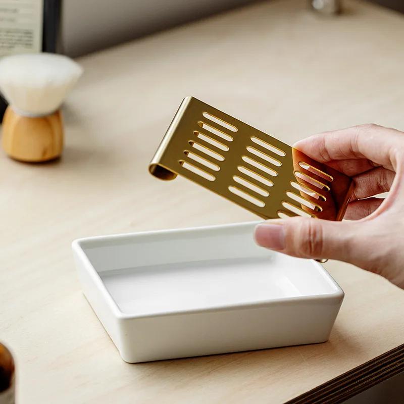 Soap Dish with Drain Household Soap Box Soap Holder