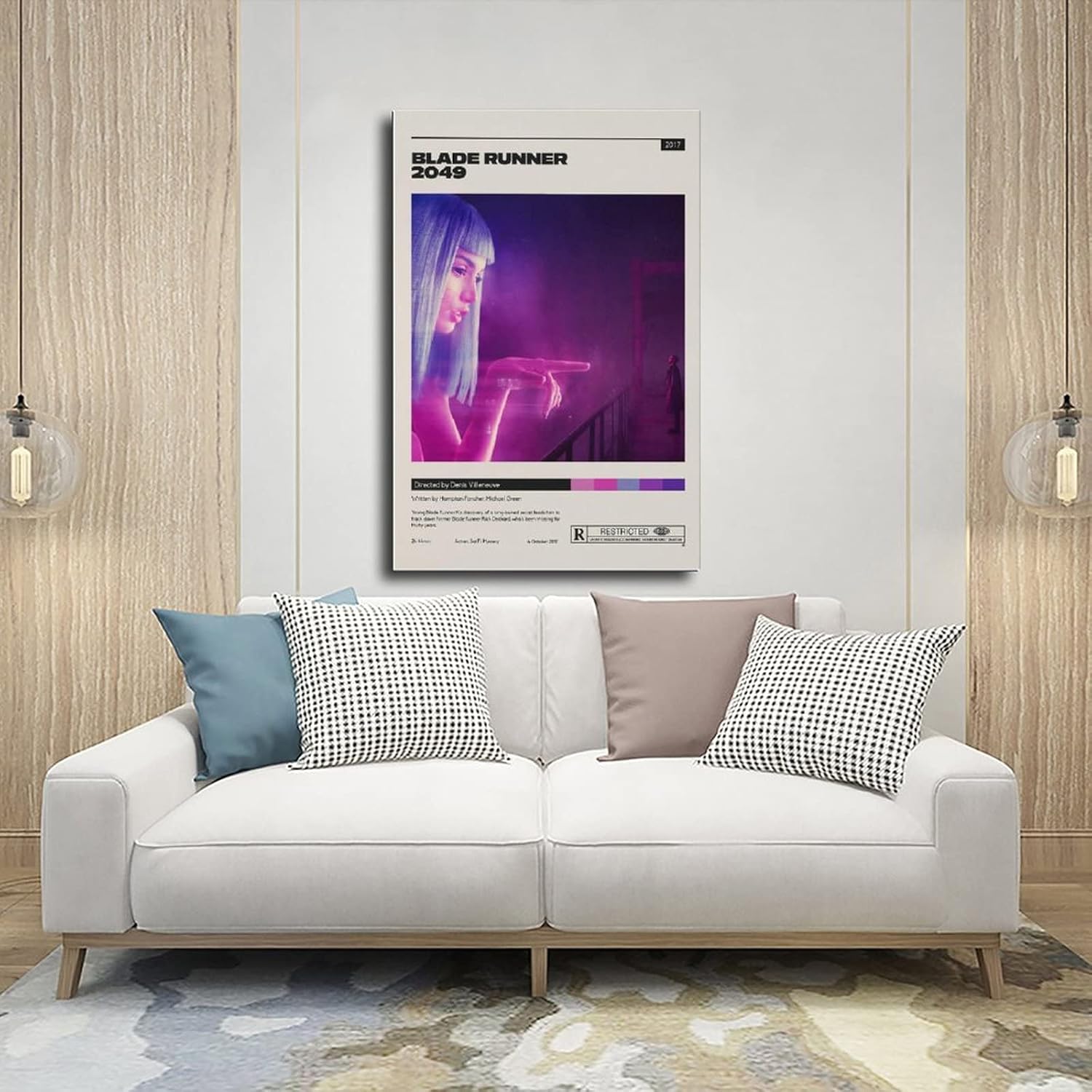 Falyan Blade Runner 2049 Poster Movie Poster Art Canvas Poster Bedroom Decor Sports Landscape Office Room Decor Gift Unframe-style 12x18inch(30x45cm)