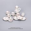 15PCS Mini Tea Set Model/Children's Day Gift/Miniature Tea Cup and Teapot Accessories/Ceramic Ornaments/Blue and White Porcelain