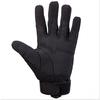 U-NEST Tactical Gloves for Airsoft, Military, Hiking, Cycling, Motorcycles, and Outdoor Activities (Black with Full Fingers, Size M)