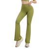 Yoga Pants Nude Flared Pants Hip Lift High Waist Pocket Sports Fitness Pants Sports Fitness Trousers Leggings Outer Wear