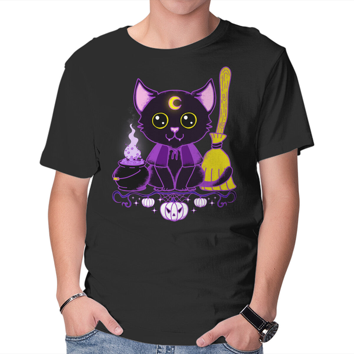 Unisex Crew Neck T-Shirt Purr Evil Evil Cat Graphic Short Sleeve Casual Tee XXXL