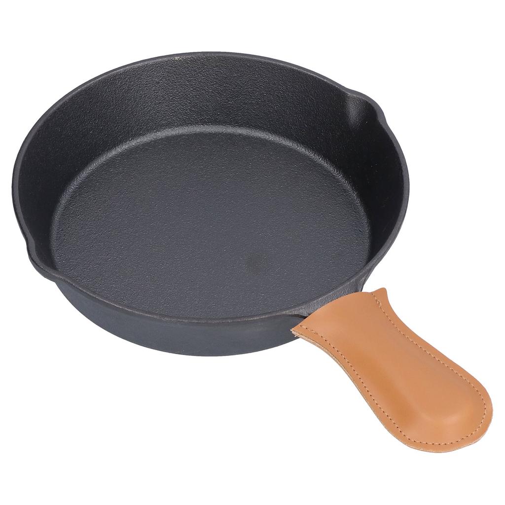 Cast Iron Skillets Healthy Easily Clean Wear Resistant Drop Proof Cast Iron Pan with Handle Cover Fo