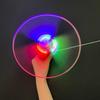 Lichtgevende Vliegende Schotel Speelgoed met Trekkoord - LED Verlichte Schijf Helikopter Lanceerder voor Plezier Buiten - Draaiend Vliegend Speelgoed voor Kinderen Cadeau