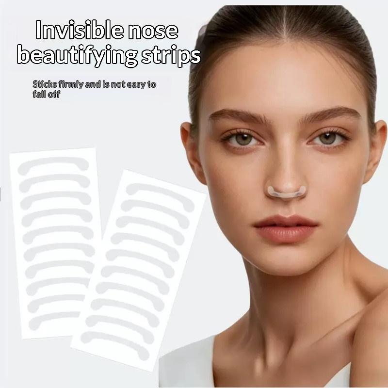 Invisible Nose Shrink Patch 10 Sheets Soft Comfort Nose Wing Shrinking Stickers for Travel Skincare Use
