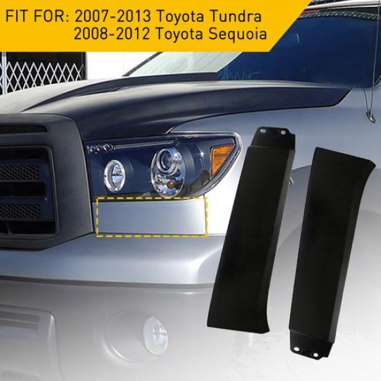 

Front Grille Headlight Bumper Trim Filler Cover Fit 07-13 TUNDRA 08-12 SEQUOIA