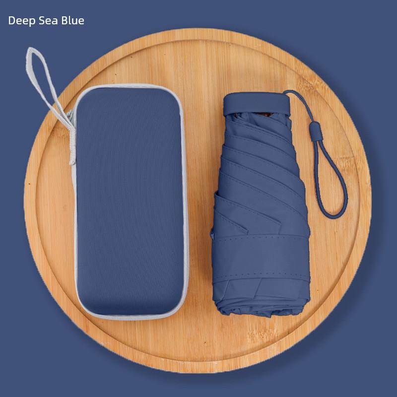 Sunny and Rainy Dual-Use Women's Five-Fold Card Small Umbrella