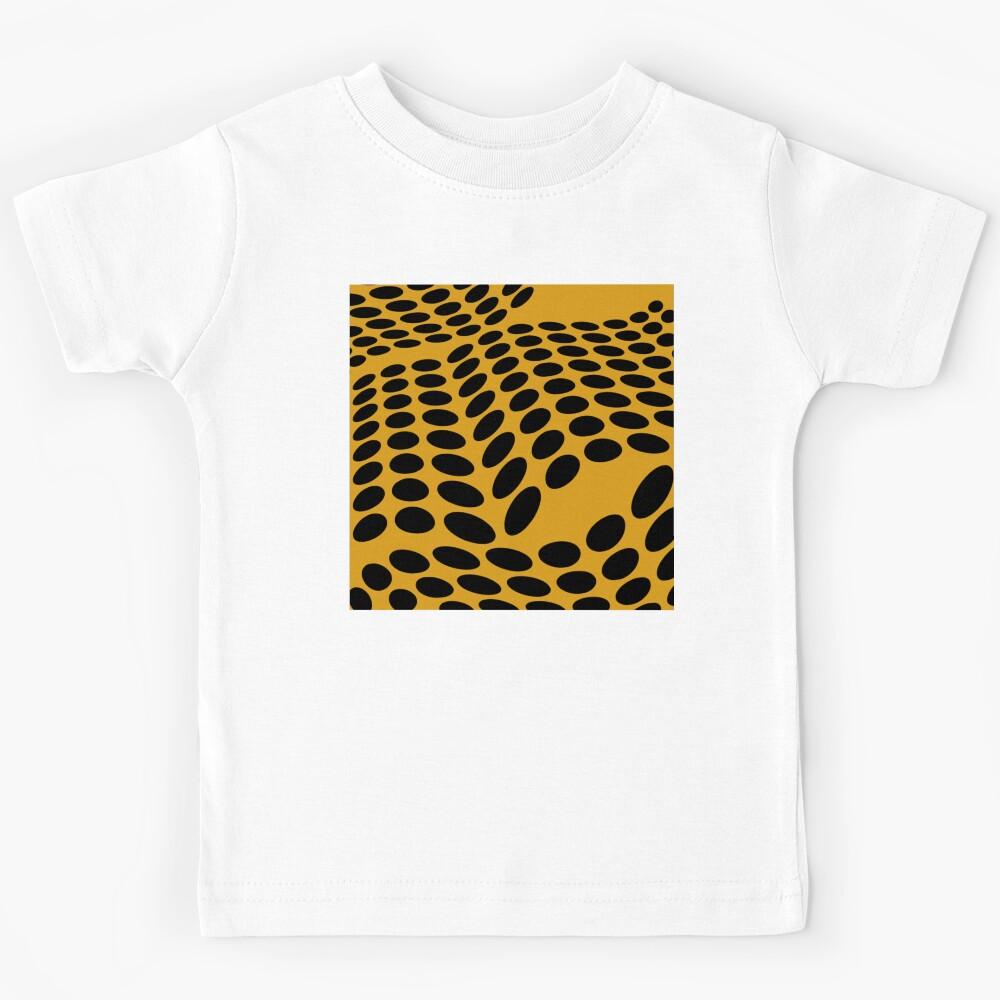Modern Dot Design Bright Orange Kids T-Shirt 120