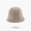 Rabbit Fur Plush Basin Hat Enlarged Hat Women's Winter Versatile Face Covering Warm Bucket Bucket Hat