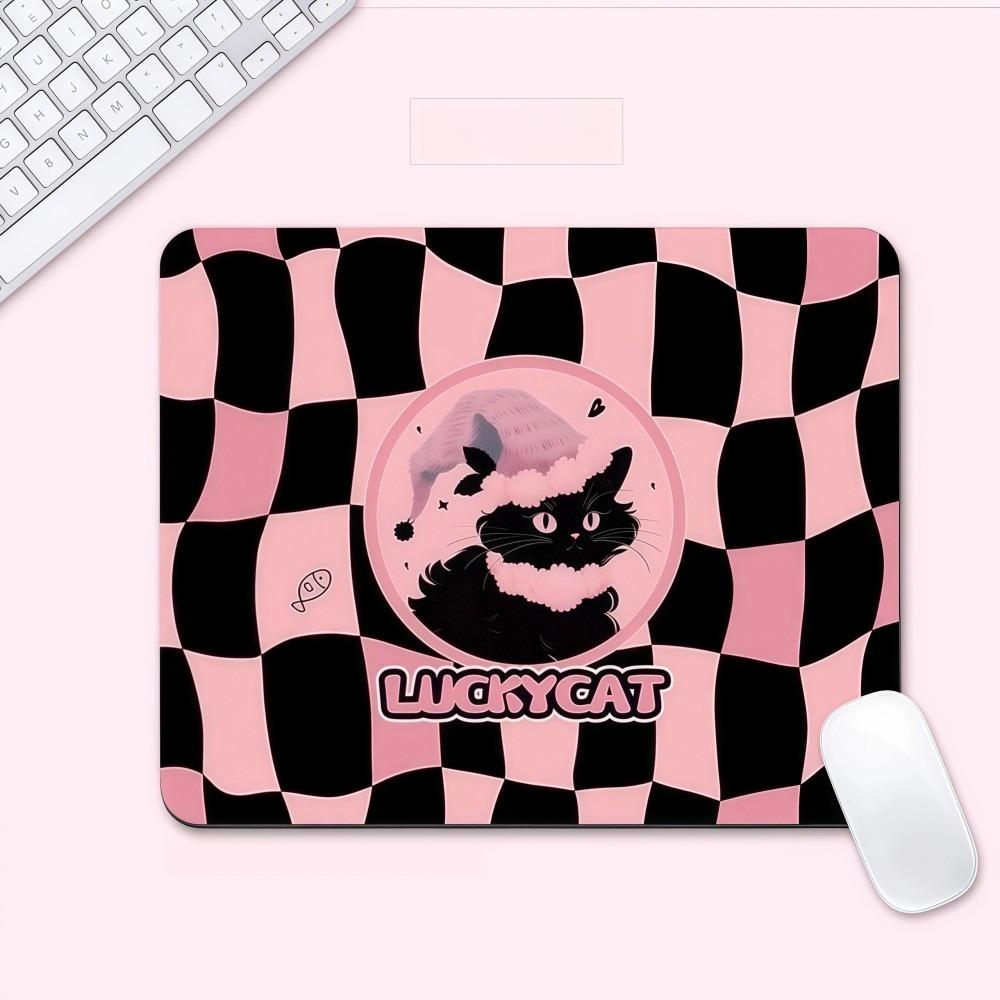 Waterproof Women's Mouse Pad Non-Slip Kitten Mouse Pad Black Cat Mouse Pad  For Laptop PC, Desktop