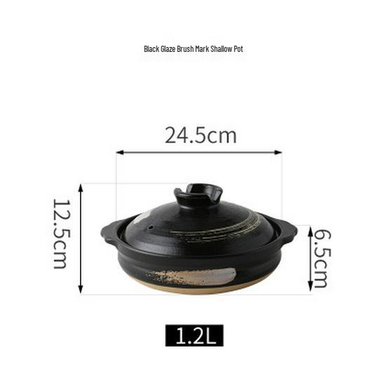 Bao Yi High-Temperature Japanese Ceramic Clay Soup Pot for Gas Stove