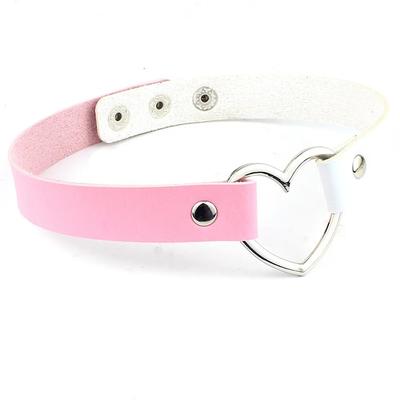 Nouveau Collier Ras du Cou Cœur en Cuir PU Femmes Fille Colliers Chock Bijoux Déclaration Punk Collier Bijoux de Mariage Cadeau