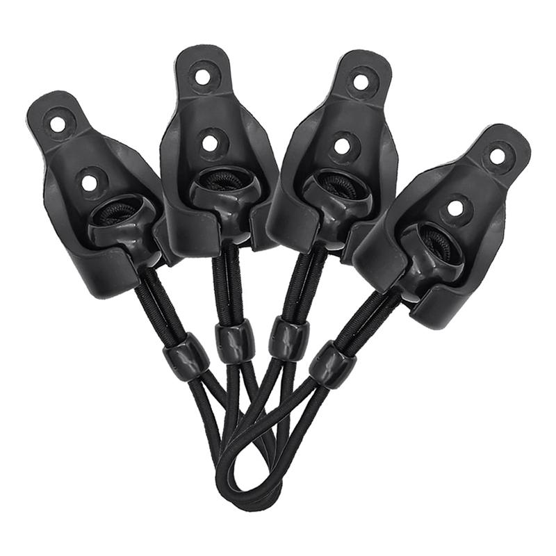 ABWR-Części zamienne Okucia do rolet Zestaw bungee i nasadka do mocowania rolety przeciwsłonecznej zewnętrznej 8 sztuk