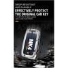 Auto TPU Zinc Alloy Key Case Bag For VW Volkswagen GOLF 4 MK4 Car Key Chain Car Metal Key Shell Interior Decoration Accessories