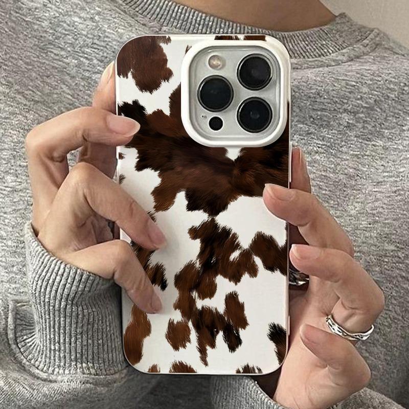 Creative Milk Cow Pattern Phone Case For iPhone 17 Pro Max 16 15 14 13 12 11 Pro Max 17 Air 16E 15 14 Plus Shockproof Soft Cover