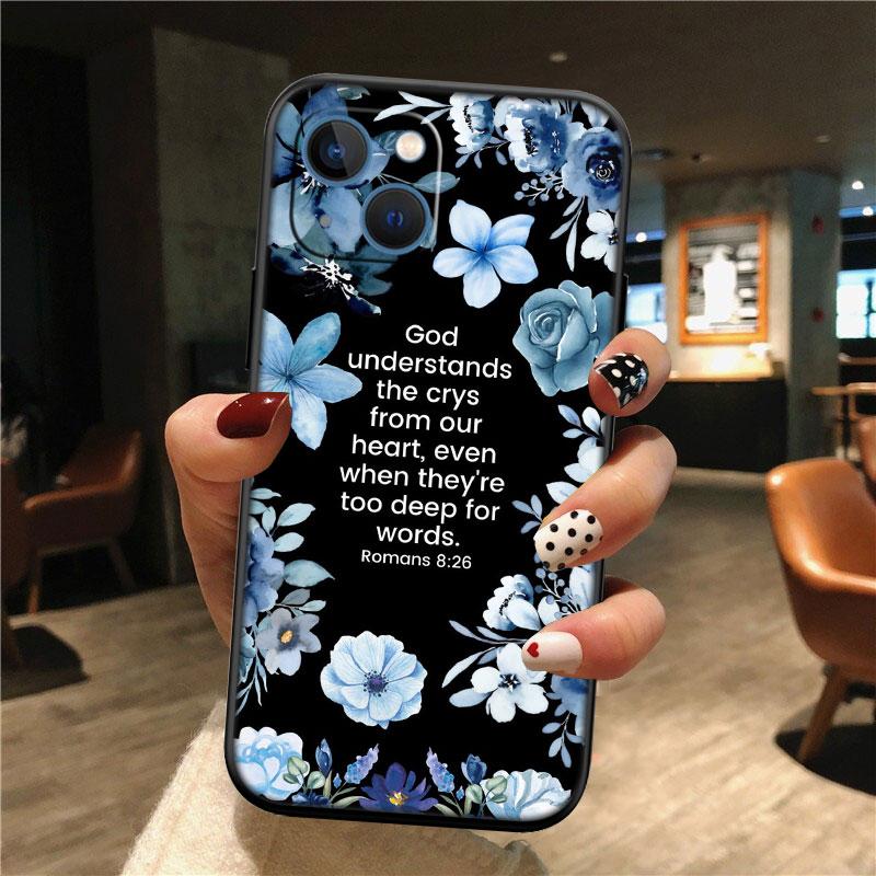 IK15 Bible Verse Jesus Christ New High-End Shell Phone Case for OPPO A3 Pro A72 A74 A76 A77 A77S A78 A79 A94 A95 A18 A40M A58