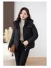 Women’s Short Windproof Thicken Warm Winter Jacket With Detachable Hood
